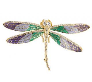 Jacqueline Kennedy Enameled Dragonfly Brooch —