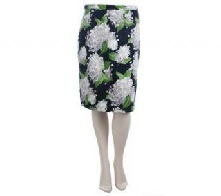Linea by Louis DellOlio Floral Printed Pencil Skirt —