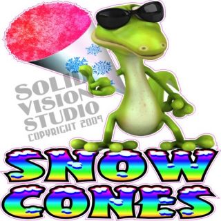 10 High x 15 Wide Snow Cone Lizard Custom Request Concession Trailer