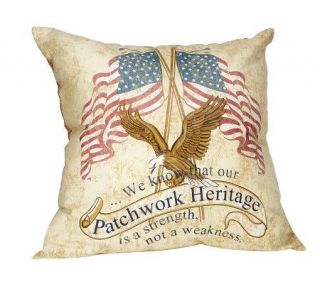 Patchwork Heritage Decorative Pillow —