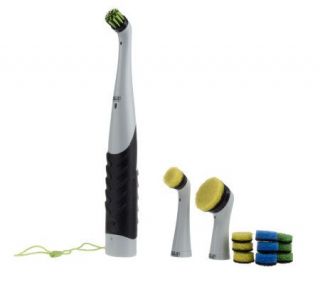 SonicScrubber Household Cleaning Kit w/ 18 Scrubbing Pads —