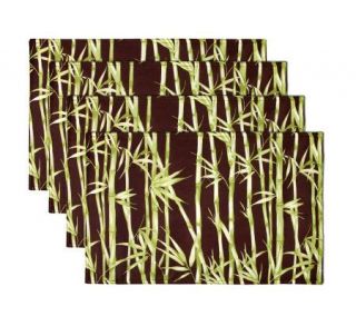 Watershed Bamboo Garden 13x19 Set of 4 Placemats   H349167