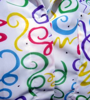  Gayle Size 8 Shirt Waist Dress Multi Colored Ribbons Confetti