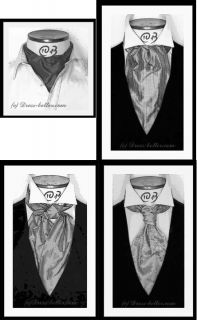 How to Tie A Ruche Plastron or Classic Ascot Cravat