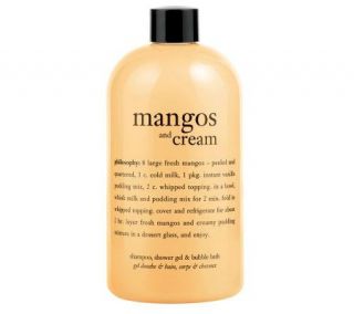 philosophy mangos & cream 3 in 1 shower gel, 16oz —