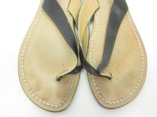 Da Costanzo Dark Brown Leather Thong Sandals Shoes 37 7