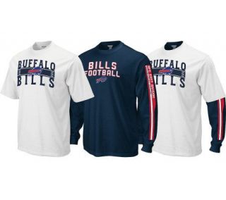 NFL Buffalo Bills Short & Long Sleeve Thermal Shirt Combo —