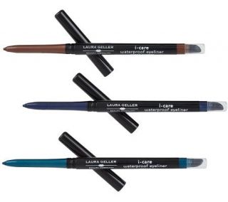 Laura Geller I Care Waterproof Eye Liner Pencil Trio —