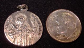 Creed? Sterling Silver 925 Saint Christina Necklace Pendant Medallion