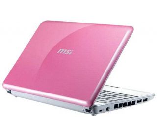 MSI U100427US Intel Atom N270 1GB/160GB 10 Windbook   Pink —