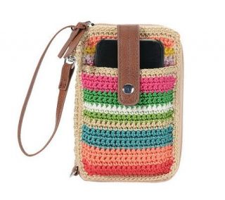 The Sak Classic Crochet Smartphone Wristlet —