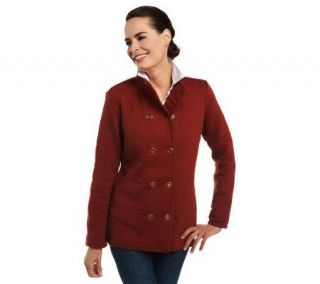 Isaac Mizrahi Live Southwest Quilted Knit Jacket —