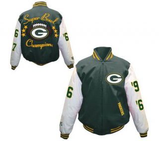 NFL Green Bay Packers 3X Super Bowl Champions Canvas Jacket — 