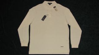 75 Daniel Cremieux Classics Cotton Long Sleeve Polo Shirt Large