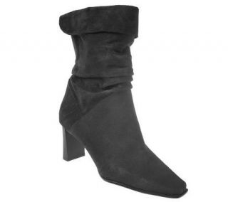 Markon Suede Scrunch Boots w/Back Goring —