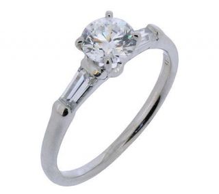 Epiphany Diamonique 1.50 ct tw Round and Baguette Ring —