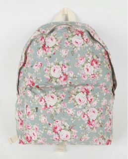 Print Bookbag Shoolbag Cute Backpack Cotten Fabric Spring Color