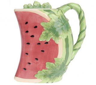 Handpainted Watermelon Pitcher by Valerie —