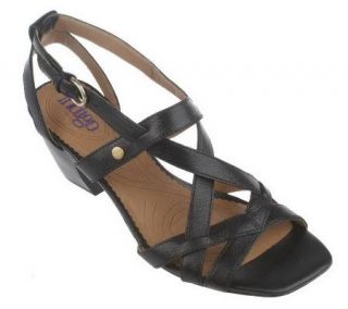 Indigo by Clarks Leather Cross Strap Sandals —