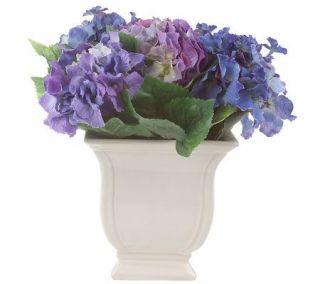 Manhattan Flower Works Hydrangea Arrangement in Ceramic Pot — 