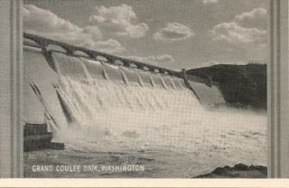 4385 1940s RPPC Grand Coulee Dam Washington