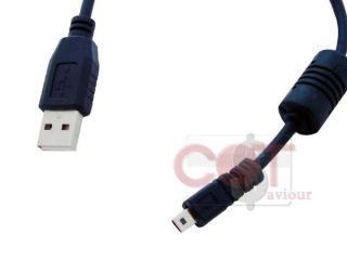 USB Cable for Pentax Optio W10 W20 W30 W60 W80 WS80