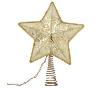 14 LED Fabric Star Tree Topper by Sterling —