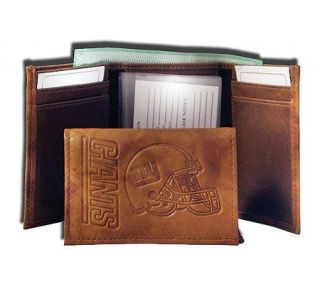NFL New York Giants Embossed Trifold Wallet —