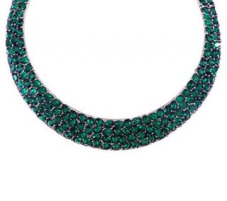 Kenneth Jay Lanes Oval Faceted Crystal Collar Necklace   J270076