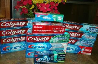  OPTIC WHITE   Max  Crest Pro Health Complete Whitening TOOTHPASTE LOT