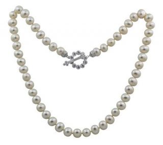 Erica Courtney Cultured Pearl with Diamonique Toggle Necklace