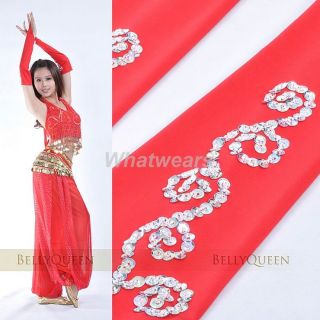 Belly Dance New 1 Pair Costume Sequin Arm Gloves S04