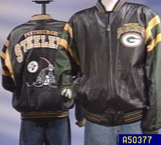 Choice of NFL Genuine Nappa Leather Bomber Jackets by GIII —