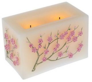CandleImpressio ScentedDualWick FloweringBranch FlamelessCandle with 