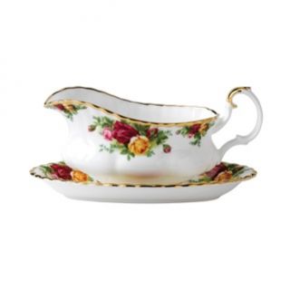 Royal Albert Old Country Roses Gravy Boat & Stand New Brand New