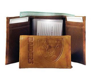 NFL Oakland Raiders Embossed Trifold Wallet —