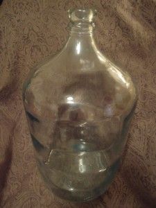 Vintage Crisa Glass Water Bottle Jug 5 Gallon Made in Mexico Coin Bank