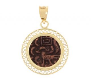 Cambodia 1/2 Fuang Hamsa Bird Coin Pendant 18K Gold —