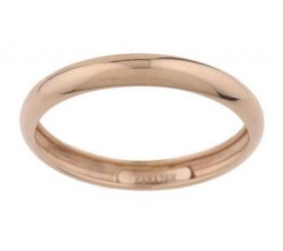 Polished Domed Stackable Band Ring 14K Gold —