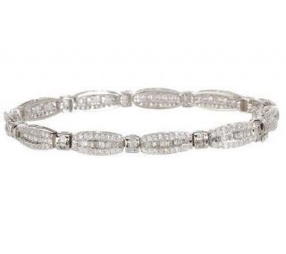 Affinity Diamond 2.85 ct tw Baguette 7 1/4 Bracelet, 14K —