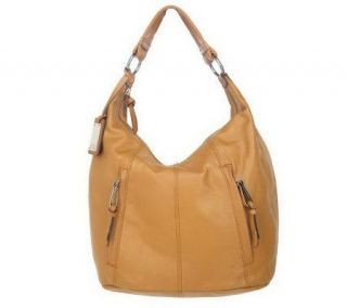 Tignanello Glove Leather Zip Top Hobo Bag —