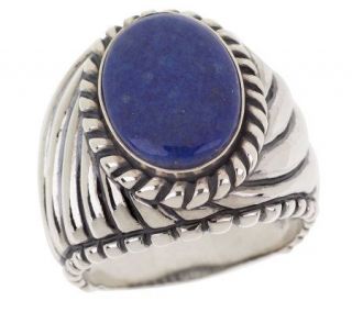 Carolyn Pollack Sterling Lapis Cabochon Ring —