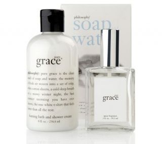 philosophy pure grace soap and water 2 piece collection —