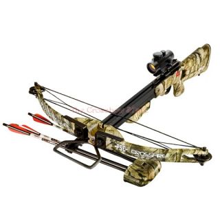 PSE 150lbs Crossfire Crossbow Red Dot Scope Quiver + 3x Arrows