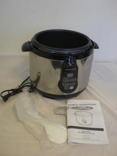 Cook's Essentials K22739 Heavy-duty 4-qt Digital Stainless Steel Pressure  Cooker (Refurbished)