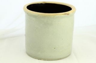  Gray Pottery sauerkraut Utensil Brown Interior Stoneware Crock