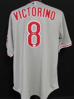 Shane Victorino Signed Autographed Phillies Jersey JSA