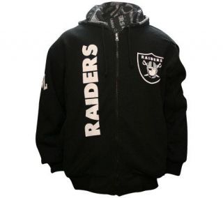 NFL Oakland Raiders Reversible Hooded Fleece —