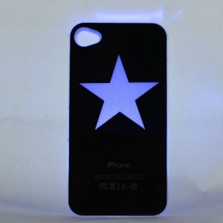 New Cool Star Sense Flash Light Up Case iPhone 4 4S