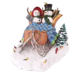 Lenox Porcelain Mr. & Mrs. Snowman Figurine —